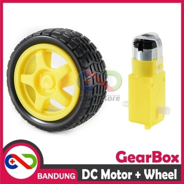 RODA MOTOR DC GEAR BOX SET SMART CAR 1 48 DIY ARDUINO RASPBERRY