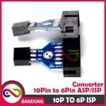 AVRISP USB ASP ISP CONVERTER 10P TO 6P BURN BOOTLOADER USBASP PROGRAMER ARDUINO AVRRIS - Image 5