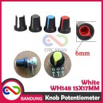 KNOB POTENTIOMETER POTENSIOMETER ROTARY WH148 15X17MM WHITE PUTIH - Image 3