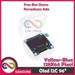 YELLOW BLUE 0.96 I2C 128X64 OLED LCD DISPLAY MODULE - Image 5