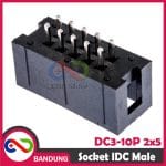DC3-10P SOCKET SOKET PIN IDC 2x5 10PIN BOX HEADER MALE FOR ISP JTAG - Image 4