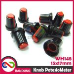 KNOB POTENTIOMETER POTENSIOMETER ROTARY WH148 15X17MM RED MERAH - Image 5
