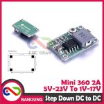SUPER MINI 360 ULTRA SMALL ADJUSTABLE DC STEP DOWN LM2596 2A 5V-23V TO 1V-17V MODULE - Image 5