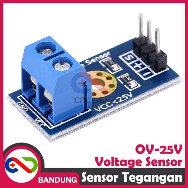SENSOR TEGANGAN VOLTAGE SENSOR DC 0-25V ARDUINO RASPBERRY PI