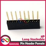 PIN HEADER FEMALE 8 8P 10MM LONG STACKABLE FOR ARDUINO UNO MEGA MINI NANO - Image 4
