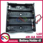 CNC KOTAK BATERAI AA TEMPAT BATTERY 4X1 TEMPAT BATRE 1,5V AA 4S - Image 4