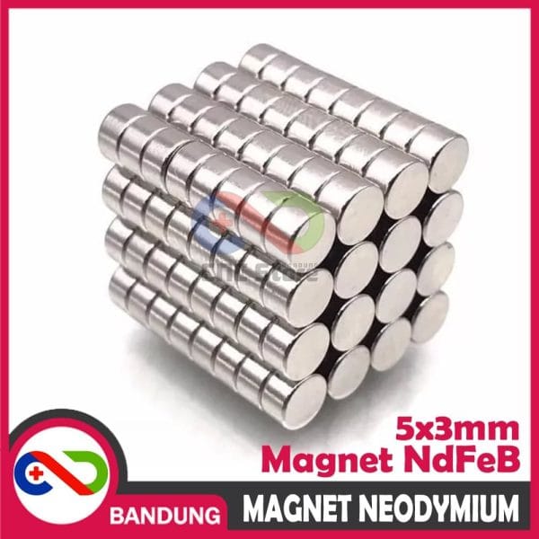 MAGNET NEODYMIUM NDFEB BULAT PERMANEN 5X3MM
