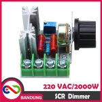 SCR 220V 220VAC 2000W DIMMER SPEED REGULATOR CONTROLLER MOTOR LAMPU MODULE - Image 3