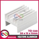 HEATSINK TO-220 TRANSISTOR MOSFET IC 15x11x20 HEAT SINK ALUMUNIUM YK20 - Image 3