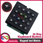 KEYPAD 4x4 KEYBOARD MATRIX 4X4 PLASTIK KARET TIMBUL HITAM - Image 2