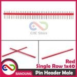PIN HEADER MALE STRIP SINGLE ROW 1X40 2.54MM RED MERAH FOR ARDUINO MINI NANO - Image 4