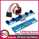 MODULE SENSOR LINE TRACKING TRACKER 5 SENSOR OPTOCOUPLER ROBOT LINE FOLLOWER TCRT5000 - Image 2