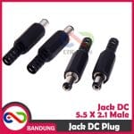 JACK DC 5.5 X 2.1 MALE SOCKET DC ADAPTOR JACK PLUG BLACK - Image 4
