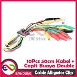 KABEL CAPIT BUAYA 10SET 10PCS ALLIGATOR ALIGATOR CLIP DOUBLE HEAD 50CM - Image 5