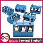 TERMINAL PCB BLOCK SCREW 3 PIN KF301-3P BLUE BIRU - Image 2