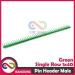 PIN HEADER MALE STRIP SINGLE ROW 1X40 2.54MM GREEN HIJAU - Image 2