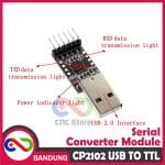 CP2102 USB TO TTL SERIAL CONVERTER MODULE ARDUINO ESP8266 RASPBERRY REPLACE FT232RL - Image 6