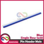 PIN HEADER MALE STRIP SINGLE ROW 1X40 2.54MM BLUE BIRU FOR ARDUINO MINI NANO - Image 2