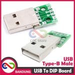USB TYPE A MALE TO DIP ADAPTER CONVERTER 2.54MM PCB BOARD FOR ARDUINO
