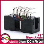 DC3-10P RIGHT ANGLE SOCKET SOKET PIN IDC 2x5 10PIN BOX HEADER MALE FOR ISP JTAG - Image 3