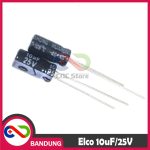 CAPACITOR ELECTROLYTIC ELCO KAPASITOR ELEKTROLIT ELKO 10UF 10UF/25V - Image 3