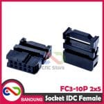 FC3-10P SOCKET SOKET AMPHENOL IDC 2x5 10PIN HEADER FEMALE FOR ISP - Image 5