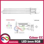 LED RGB RED GREEN BLUE 4P 4 PIN 5MM CLEAR COMMON CATHODE SUPER BRIGHT 3 COLOR WARNA - Image 2