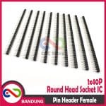 PIN HEADER FEMALE ROUND HEAD SOCKET IC SINGLE ROW 1X40 2.54MM - Image 5