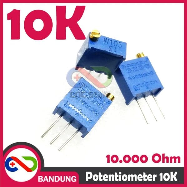 POTENSIOMETER 10K POTENTIOMETER POTENSIO TRIMPOT MULTITURN VR 3296W-1-103LF 103