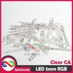 LED RGB RED GREEN BLUE 4P 4 PIN CLEAR 5MM COMMON ANODE SUPER BRIGHT 3 COLOR WARNA - Image 4