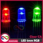 LED RGB RED GREEN BLUE 4P 4 PIN CLEAR 5MM COMMON ANODE SUPER BRIGHT 3 COLOR WARNA - Image 3