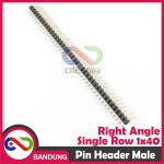 PIN HEADER STRIP MALE SINGLE ROW 1X40 2.54MM RIGHT ANGLE L SHAPED BENGKOK - Image 4