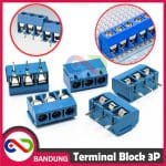 TERMINAL PCB BLOCK SCREW 3 PIN KF301-3P BLUE BIRU
