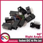DC3-10P RIGHT ANGLE SOCKET SOKET PIN IDC 2x5 10PIN BOX HEADER MALE FOR ISP JTAG - Image 5