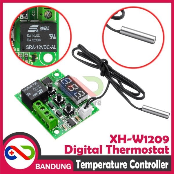 XH-W1209 DIGITAL THERMOSTAT TEMPERATURE CONTROLLER SWITCH WITH DISPLAY KONTROL SUHU