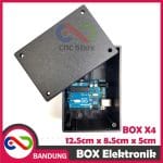 BOX ELEKTRONIK X4 KOTAK RANGKAIAN ARDUINO 12.5x8.5x5 CASING BLACK X-4 - Image 2