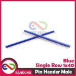 PIN HEADER MALE STRIP SINGLE ROW 1X40 2.54MM BLUE BIRU FOR ARDUINO MINI NANO - Image 3