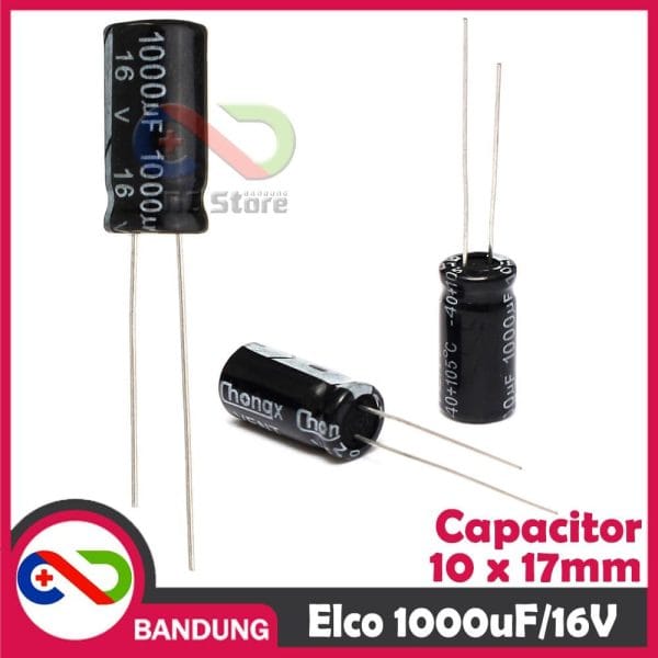 CAPACITOR ELECTROLYTIC ELCO KAPASITOR ELEKTROLIT ELKO 1000UF 1000UF/16V