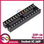 SOCKET SOKET IC DIP-28 DIP28 28P 28 NARROW - Image 3