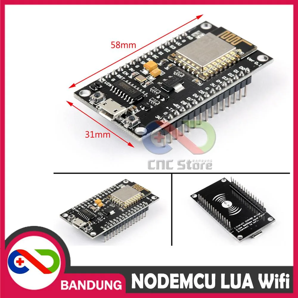 NODEMCU LUA WIFI V3 4MB 32MBITS CH340 FLASH ESP8266 ESP12 NODE MCU ...