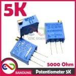POTENSIOMETER 5K POTENTIOMETER POTENSIO TRIMPOT MULTITURN VR 3296W-1-502LF 502