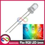 LED FLASHING THREE COLOR COLORFUL 5MM RGB LIGHT CLEAR DUA KAKI DIMMER NYALA BERGANTIAN - Image 3