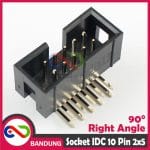 DC3-10P RIGHT ANGLE SOCKET SOKET PIN IDC 2x5 10PIN BOX HEADER MALE FOR ISP JTAG - Image 4