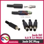 JACK DC 5.5 X 2.1 MALE SOCKET DC ADAPTOR JACK PLUG BLACK - Image 3