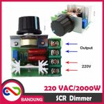 SCR 220V 220VAC 2000W DIMMER SPEED REGULATOR CONTROLLER MOTOR LAMPU MODULE - Image 2