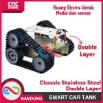 SMART CAR TANK CHASSIS STAINLESS STEEL DOUBLE LAYER CRAWLER ROBOT COMPATIBLE UNO - Image 5
