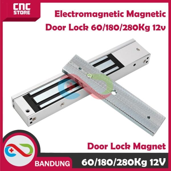 Electromagnetic Magnetic EM Door Lock Mlock Kunci Magnet 600/350/130Lbs 280/180/60Kg -12V 60KG