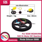 5908 silicone tire compatible with robot smart car 360 degree -MG995 MG996 - Image 6