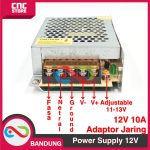POWER SUPPLY 12V 10A 120W SWITCHING ADAPTOR JARING LED STRIP PELTIER - BODY KECIL - Image 2