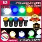 AD16-22SM Pilot Lamp Buzzer LED 22MM ALARM SIGNAL AC 220V 220VAC 24VDC 24V -220VAC - MERAH